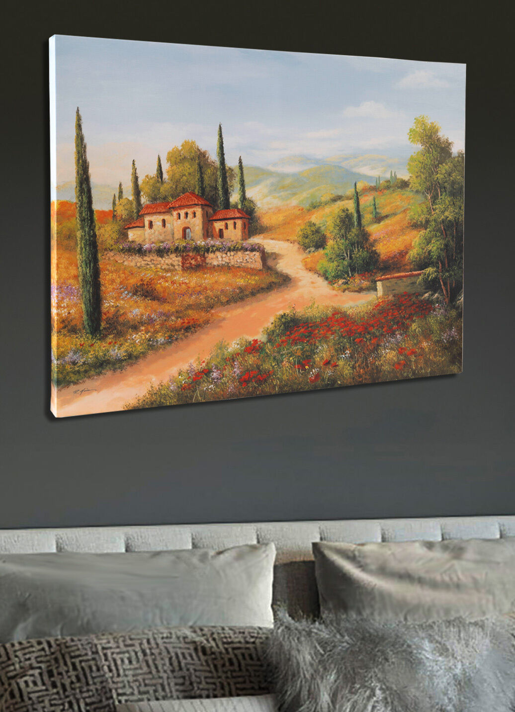 Bild mit dem Titel „Weg in der Toscana
