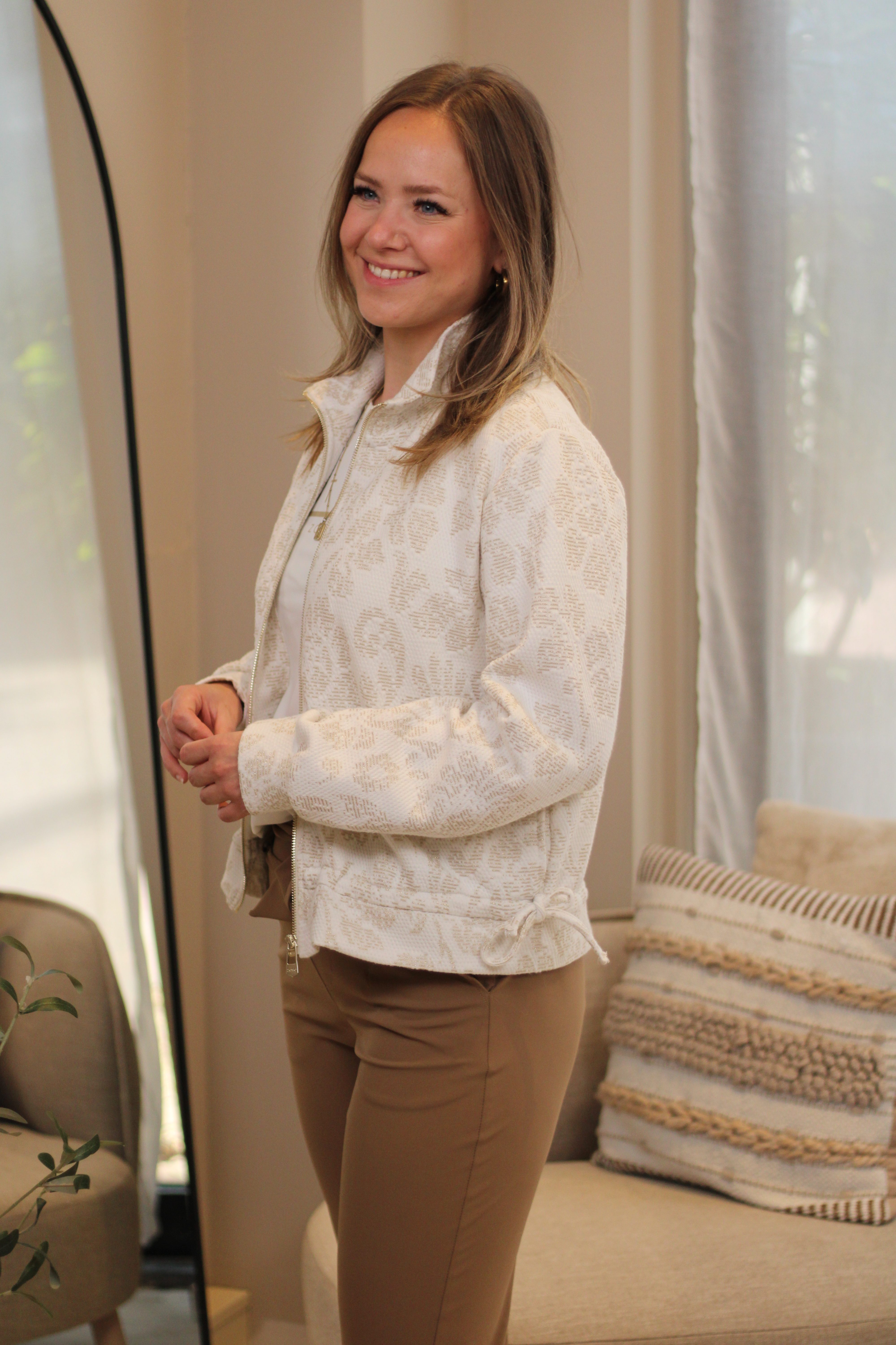 Zoso - Nora Fancy Jacket - Off White/Gold