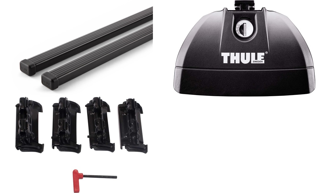 Tagbøjler, Thule SquareBar Sort