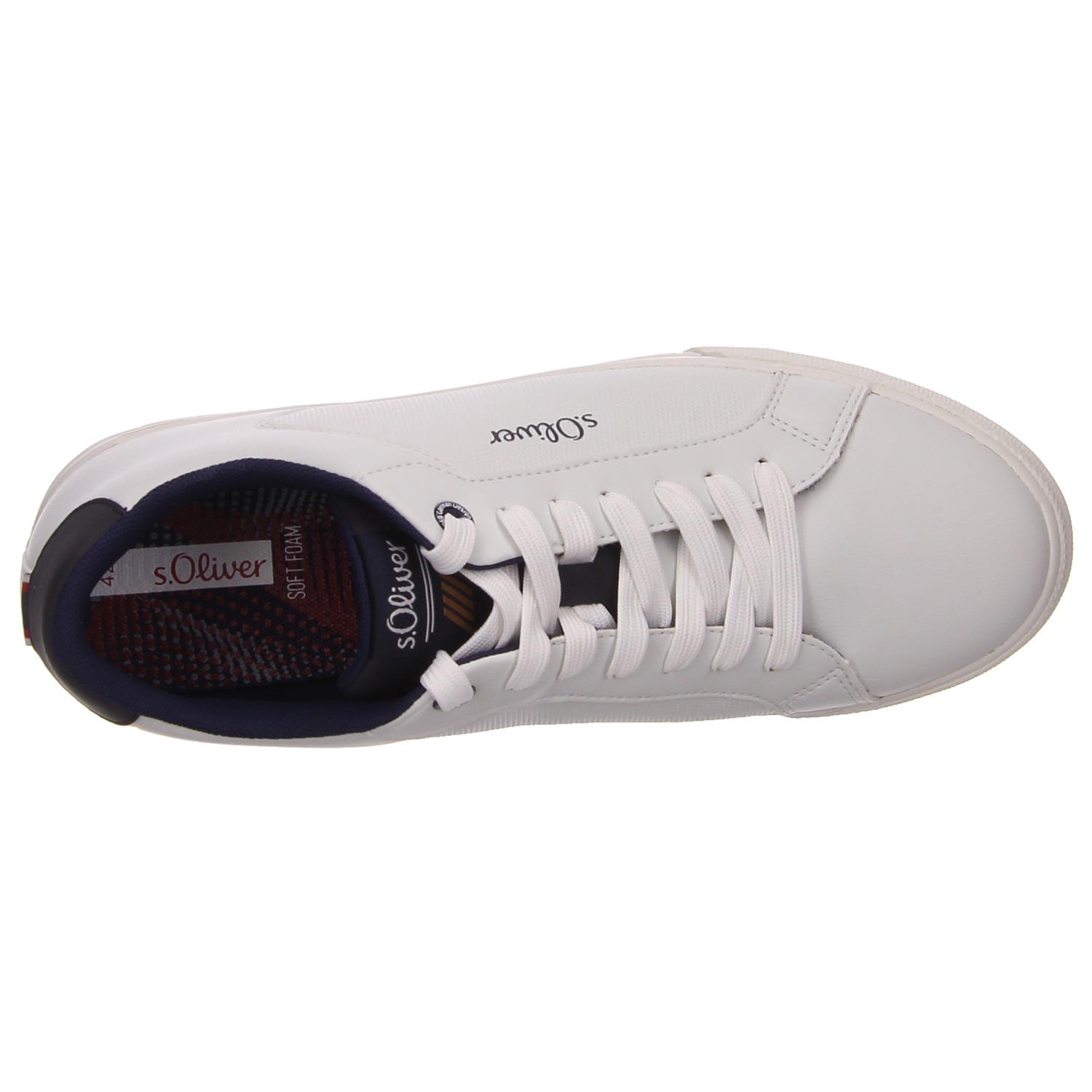 s.Oliver Schnürhalbschuh weiß weiss/weiss kombi