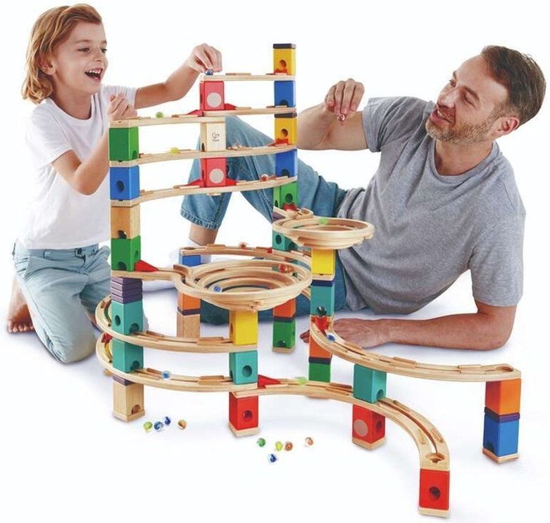 Hape - De Cycloon - Knikkerbaan - Multicolor - Hout - 202 Onderdelen