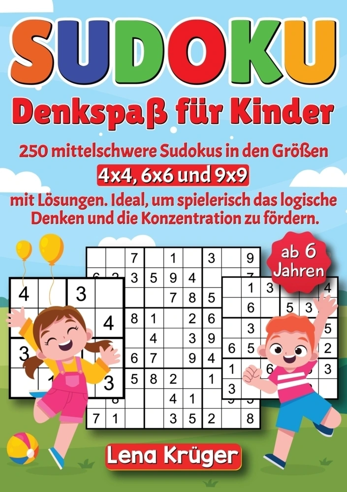 Sudoku Denkspaß für Kinder ab 6 Jahren