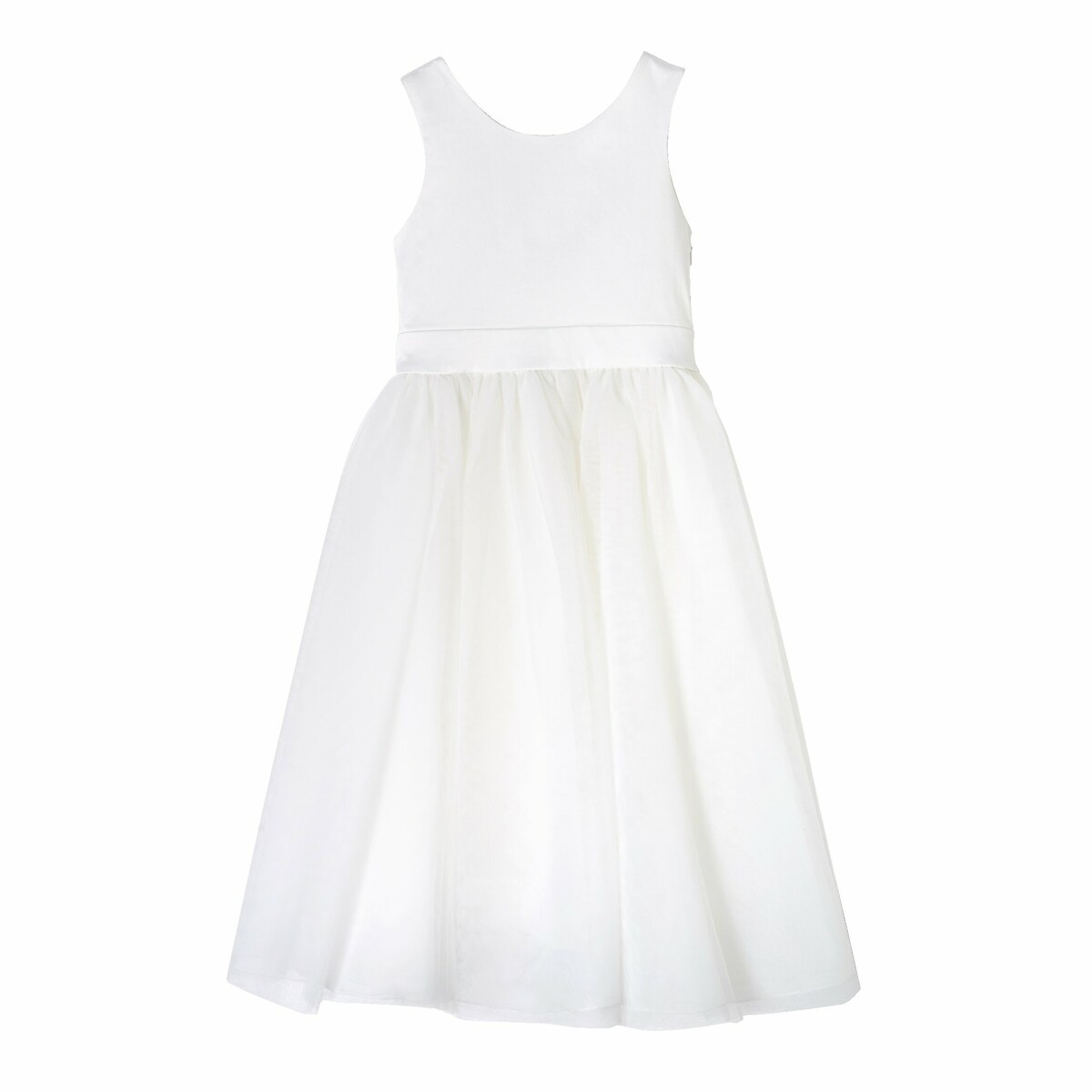 COLEÇÃO LA REDOUTE<br>Vestido de cerimônia em cetim e tule