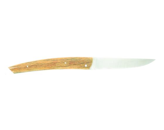 Le Thiers Pote manche en os de Girafe teinté (marron) Couteau Le Thiers par Locau