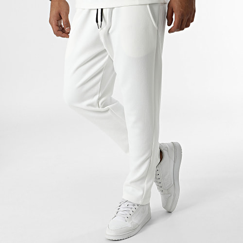 Ensemble Tee Shirt Poche Et Pantalon Jogging Blanc