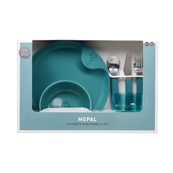Coffret repas enfant 6 pièces Mio turquoise Mepal