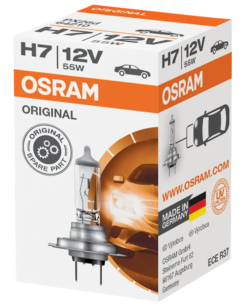 Osram autopære H7 55W 12V