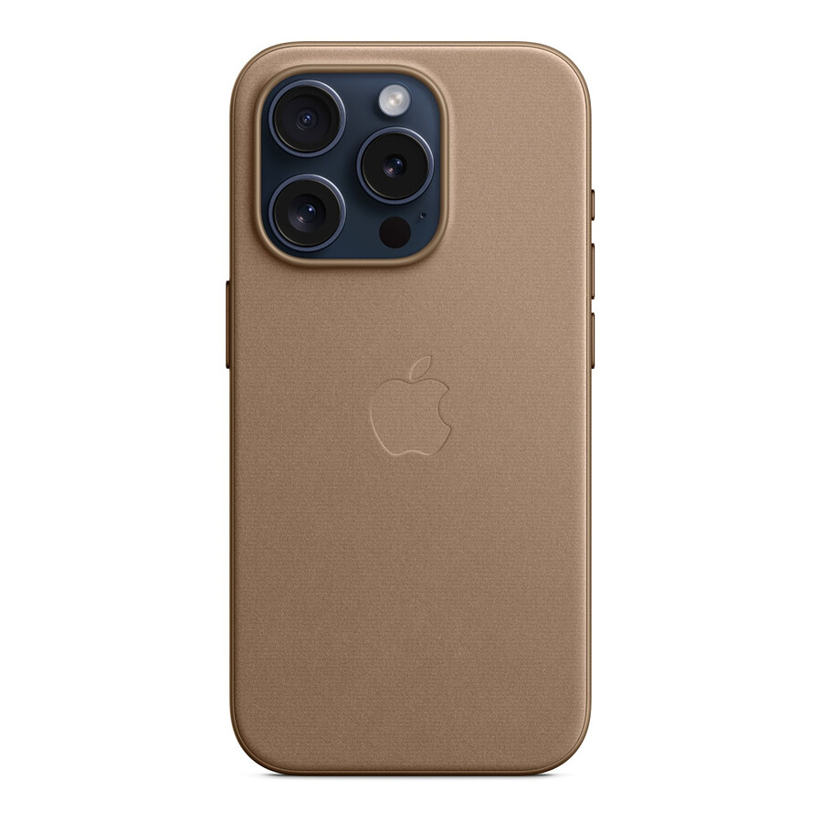 Apple Coque en tissage fin avec MagSafe pour iPhone 15 Pro - Taupe