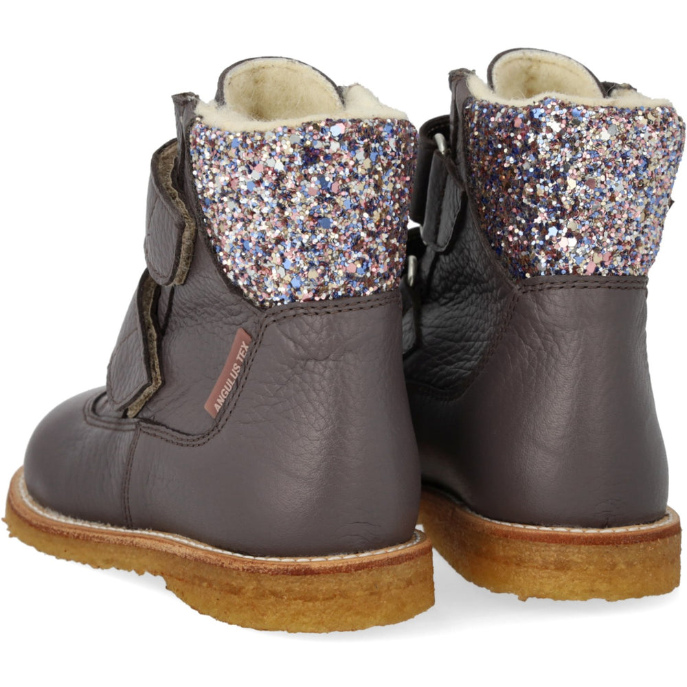 Køb Angulus Lavender/Pastel Multi Glitter TEX Støvle Med Glitter Og Velcro