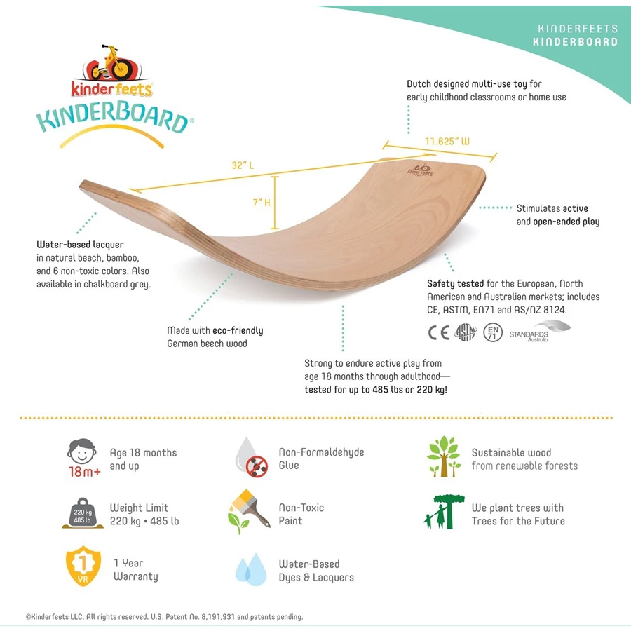 Kinderfeets® Balance Board, weiß