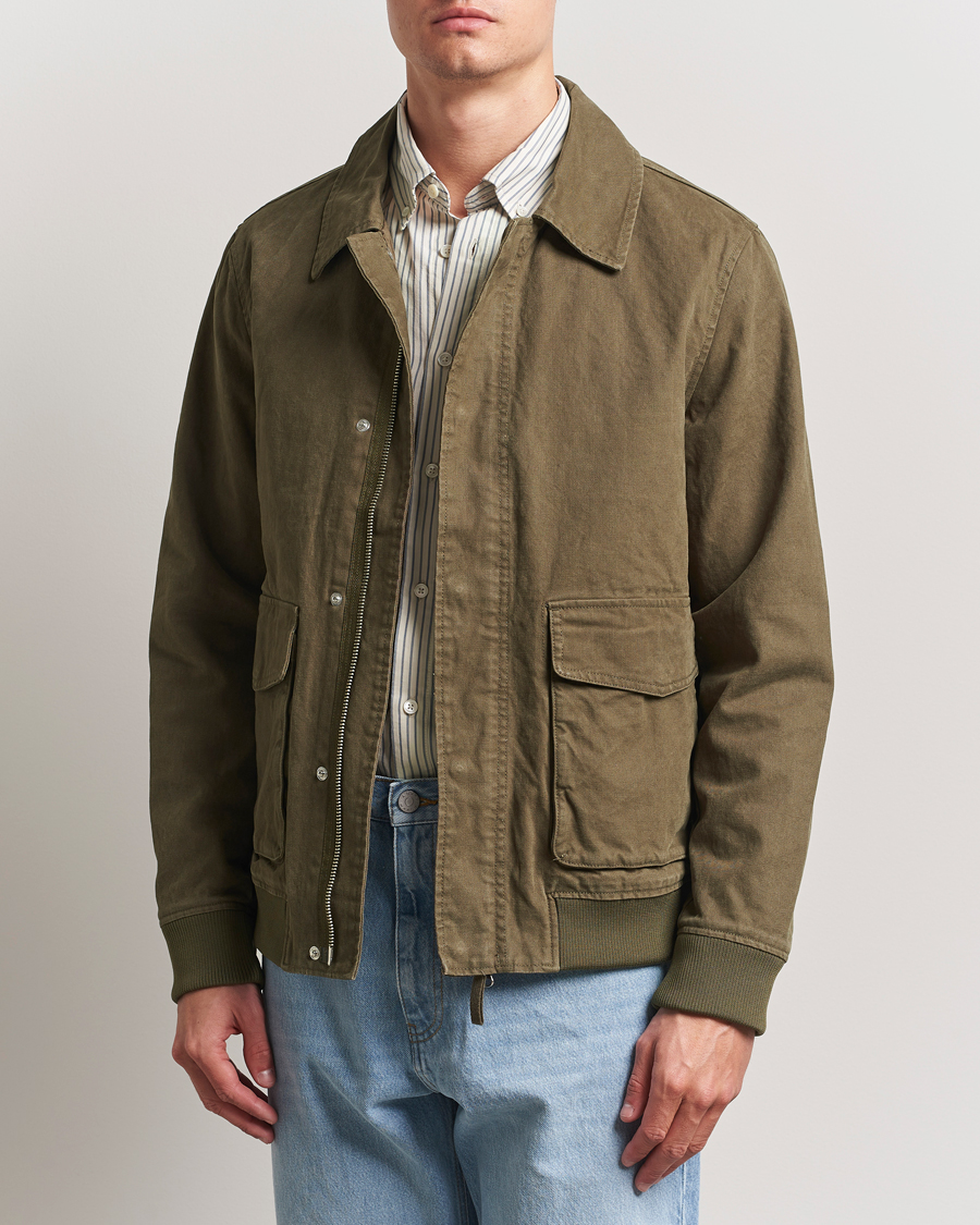 A Day's March Bader Cotton Flight Jacket Olive