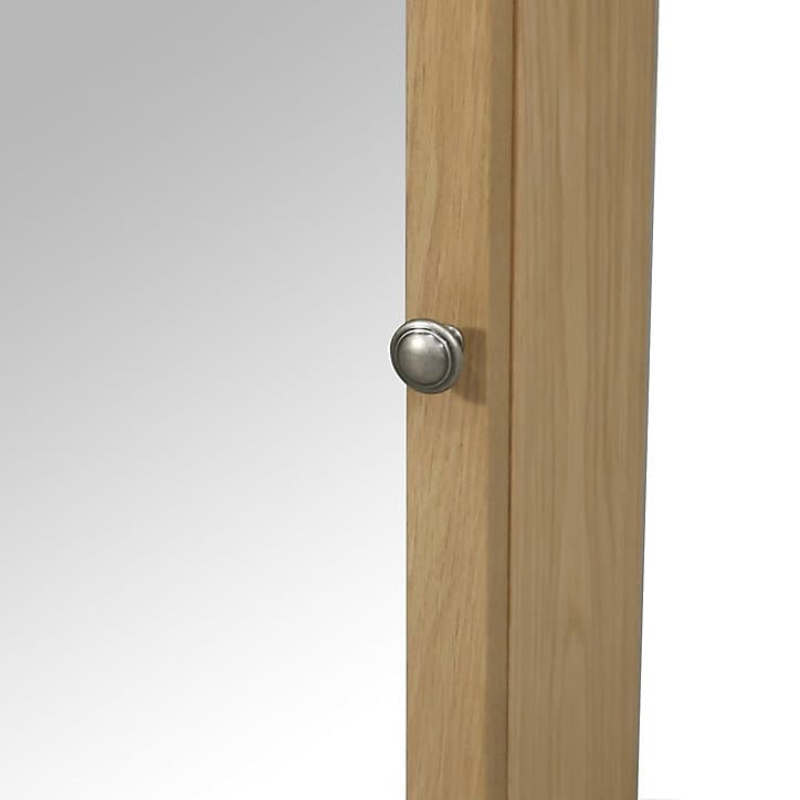 Armoire de salle de bains GoodHome Perma miroir effet bois P.15,4 x H.70 cm