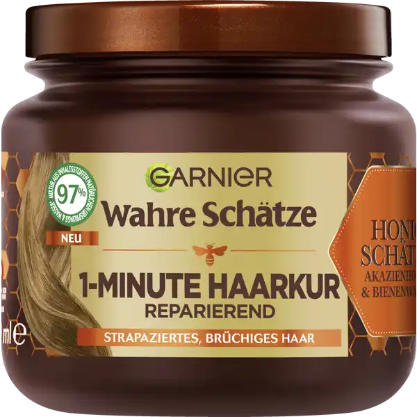 Haarkur 1-Minute Honig Schätze Strapaziertes & Brüchiges Haar