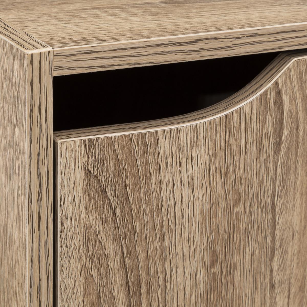 ETAGERE 3 CASES MIX N DOOR NATUREL
