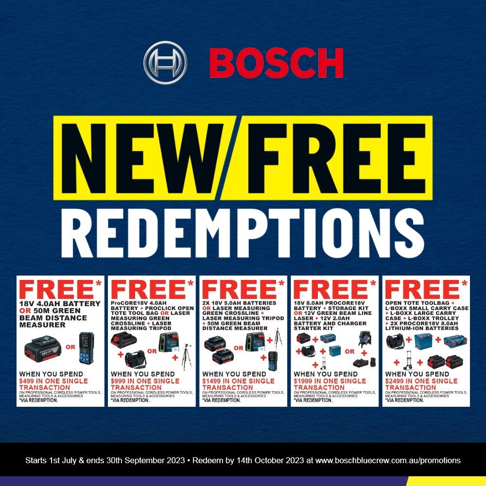 BOSCH ProCORE18V Brushless 5 Piece 2 x 8.0Ah Combo Kit 0615990M70