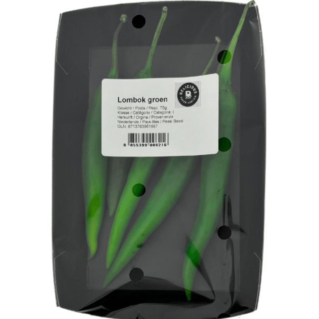 Dagvers Groene Peper ( Lombok) 75g