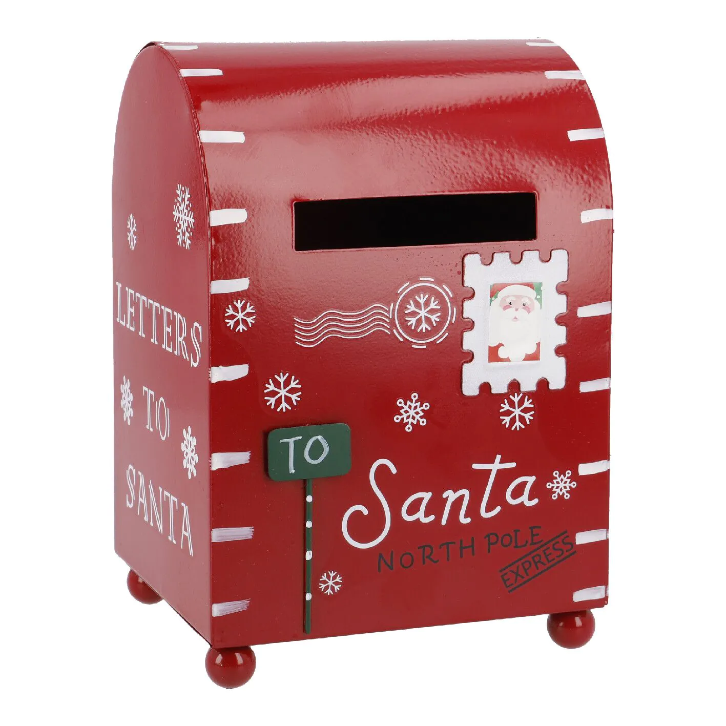 Briefkasten Weihnachten, rot, 13 x 19 cm