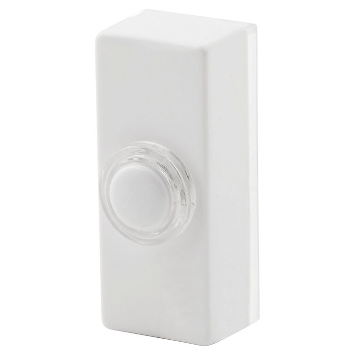 Bouton de sonnette filaire lumineux Blyss blanc
