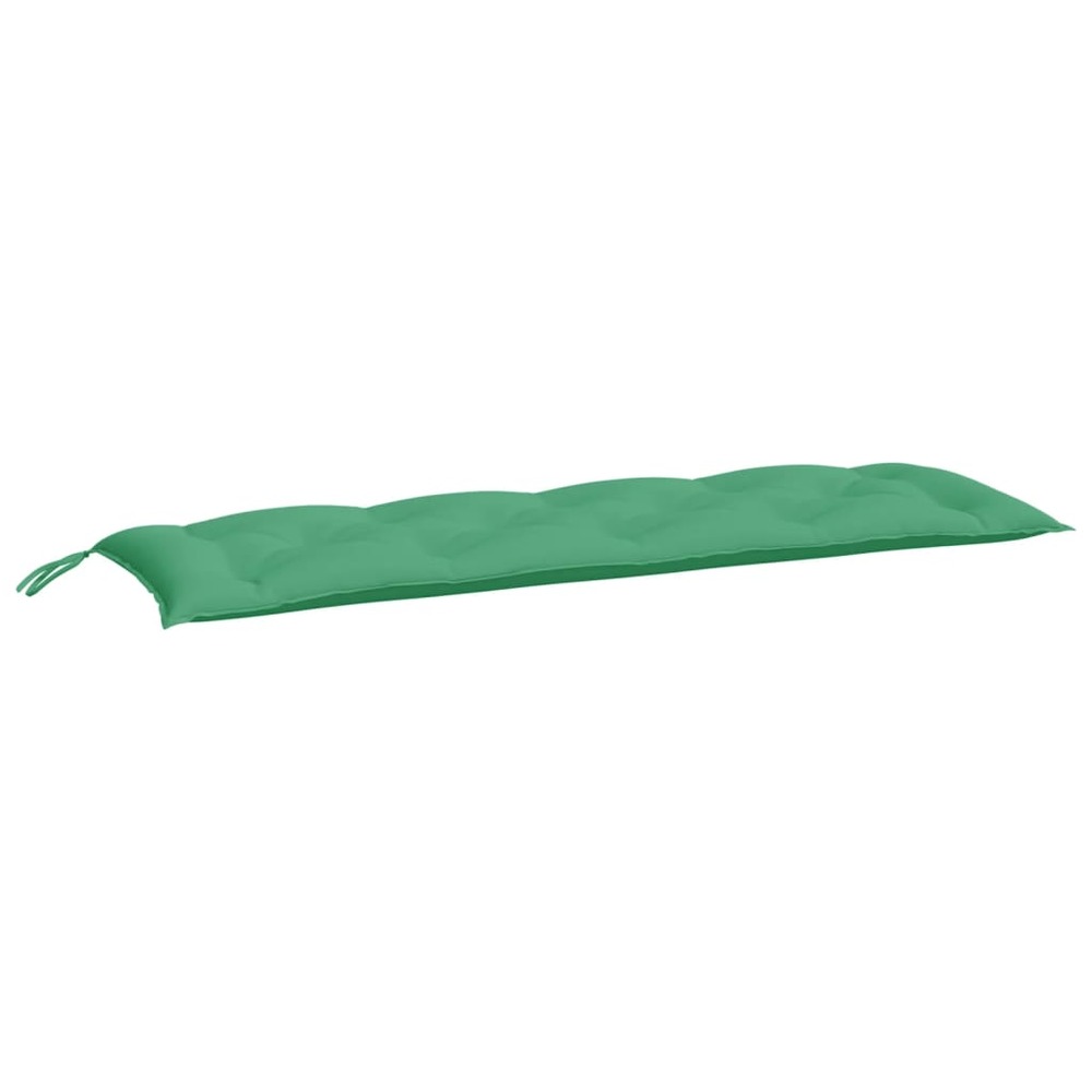 Coussins de banc de jardin 2 pcs vert 150x50x7 cm tissu oxford