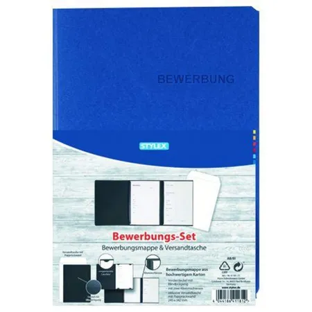 Stylex Bewerbungs-Set, farbrig sortiert