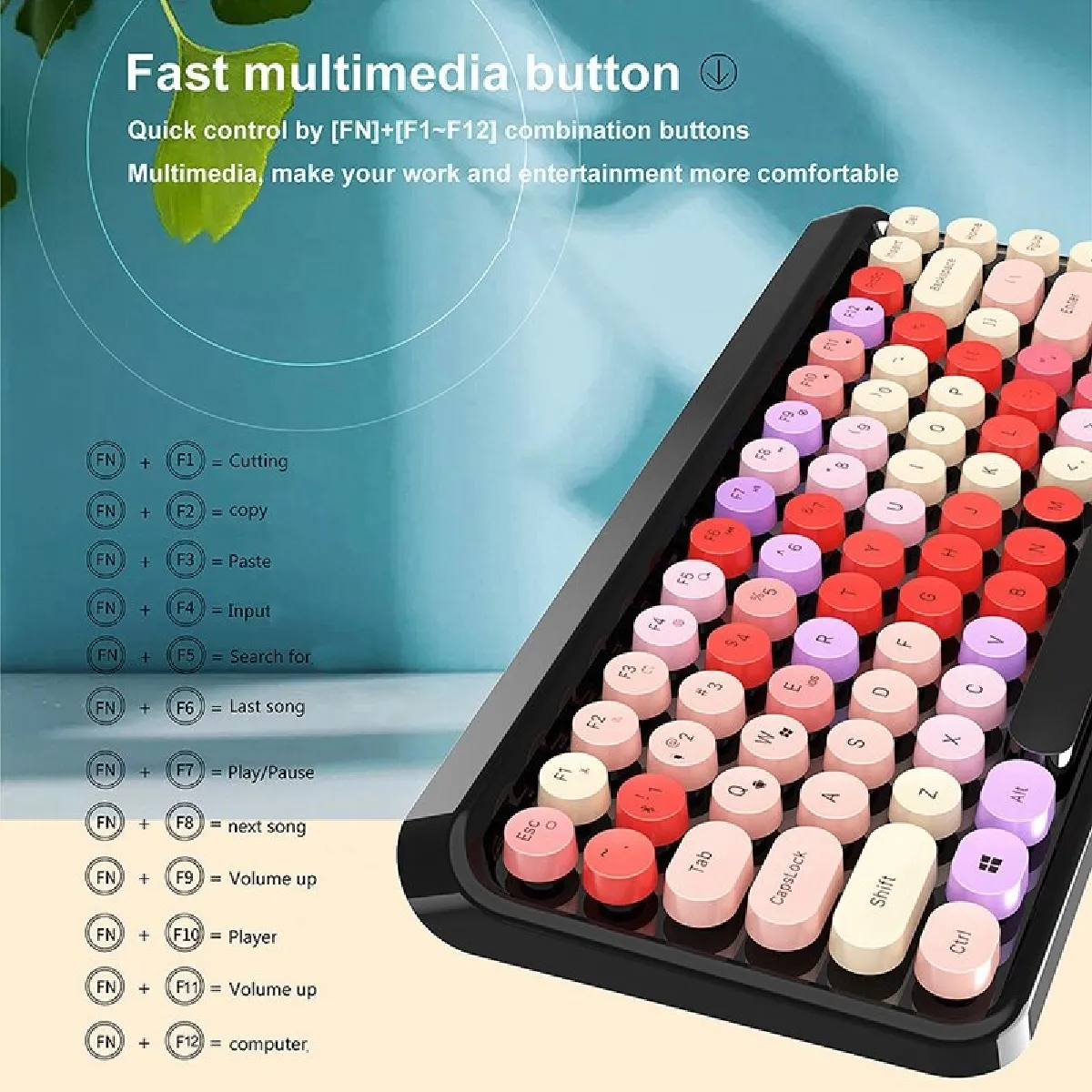 Universal Clavier sans fil 2020 iPad Pro - Coloré