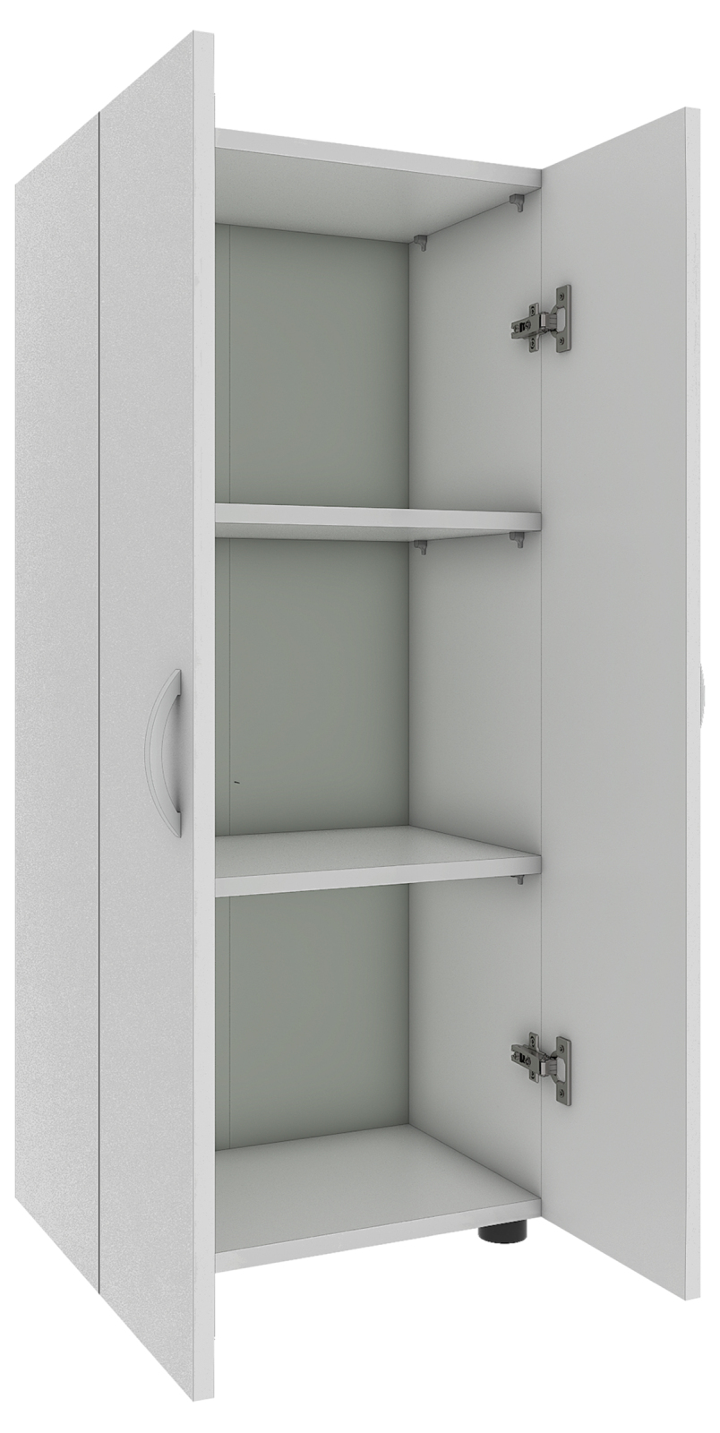 Büroschrank ULAS - weiß - 3 Fächer - 49 cm