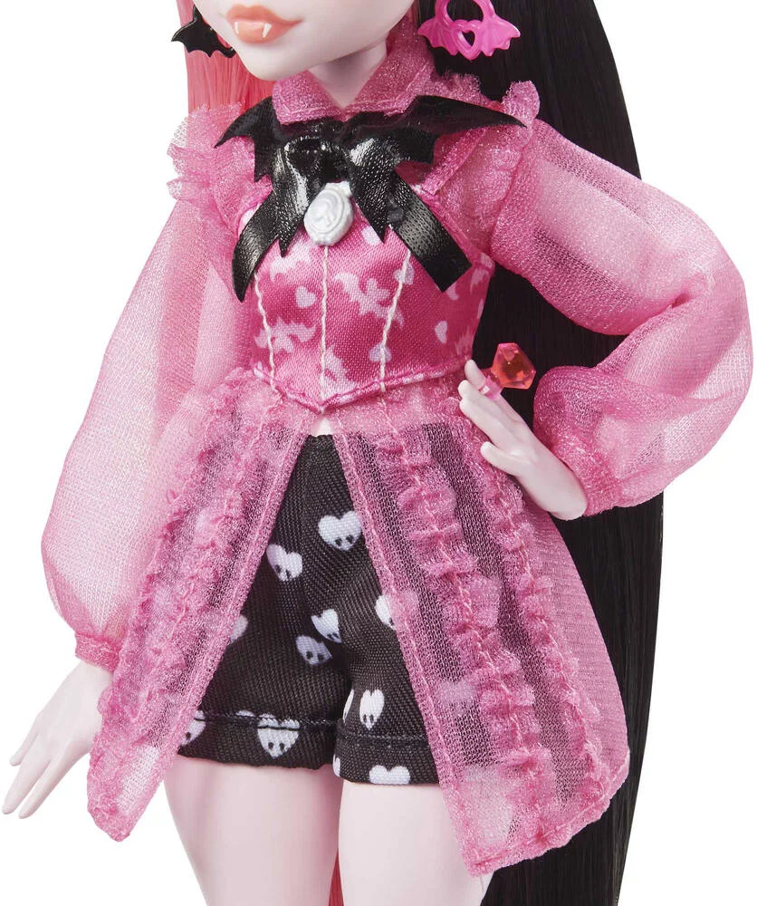 MONSTER HIGH -  POUPEE DRACULAURA AVEC CHAUVE-SOURIS DE COMPAGNIE