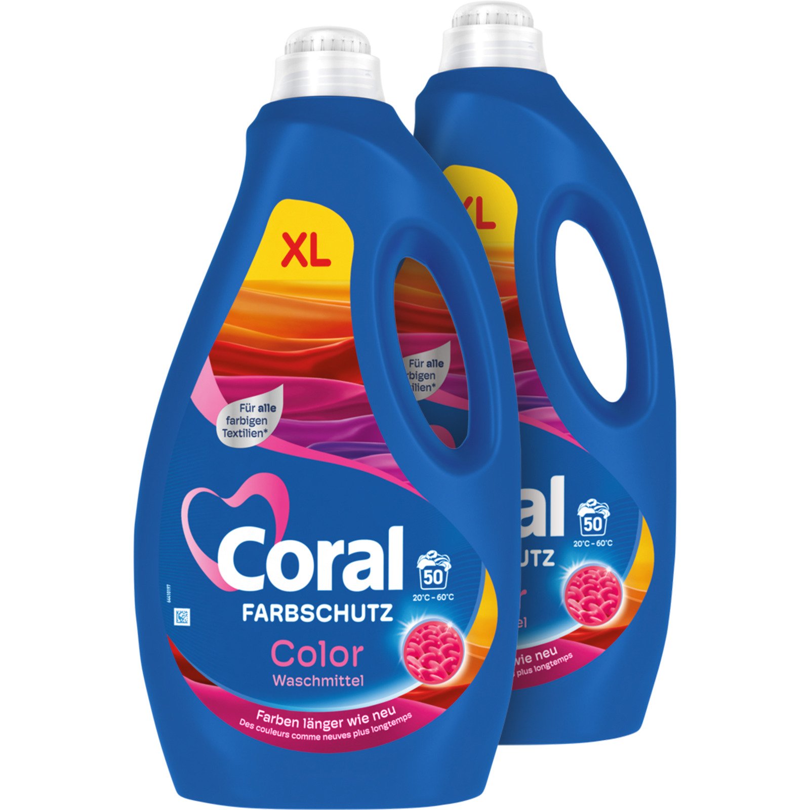 Coral Flüssigwaschmittel Optimal Color 2 x 50 Waschgänge