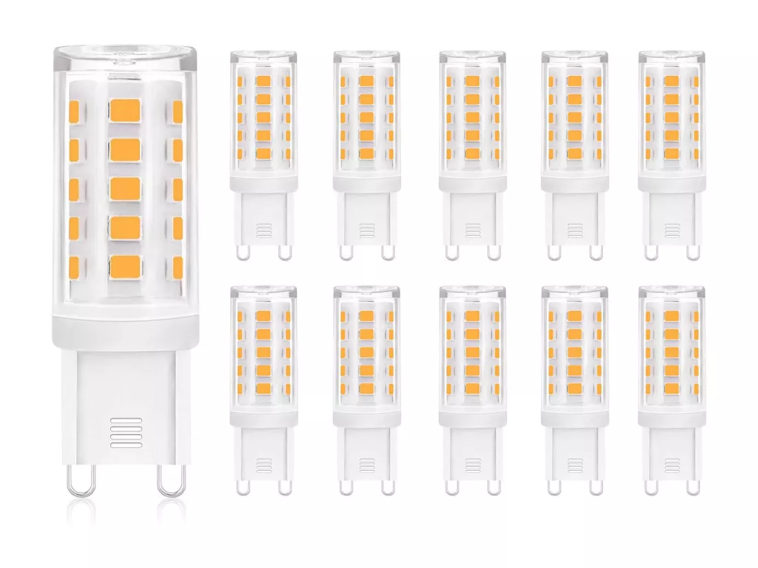 NETTLIFE Lot de 10 LED G9 ampoule blanc chaud de 3W remplacement pour lampe halogène 28W 30W 40W base sans scintillement économie non dimmable