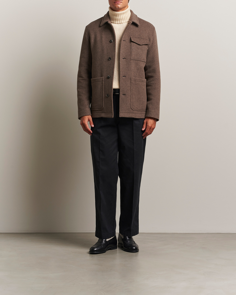 Herno Soft Wool Field Jacket Beige