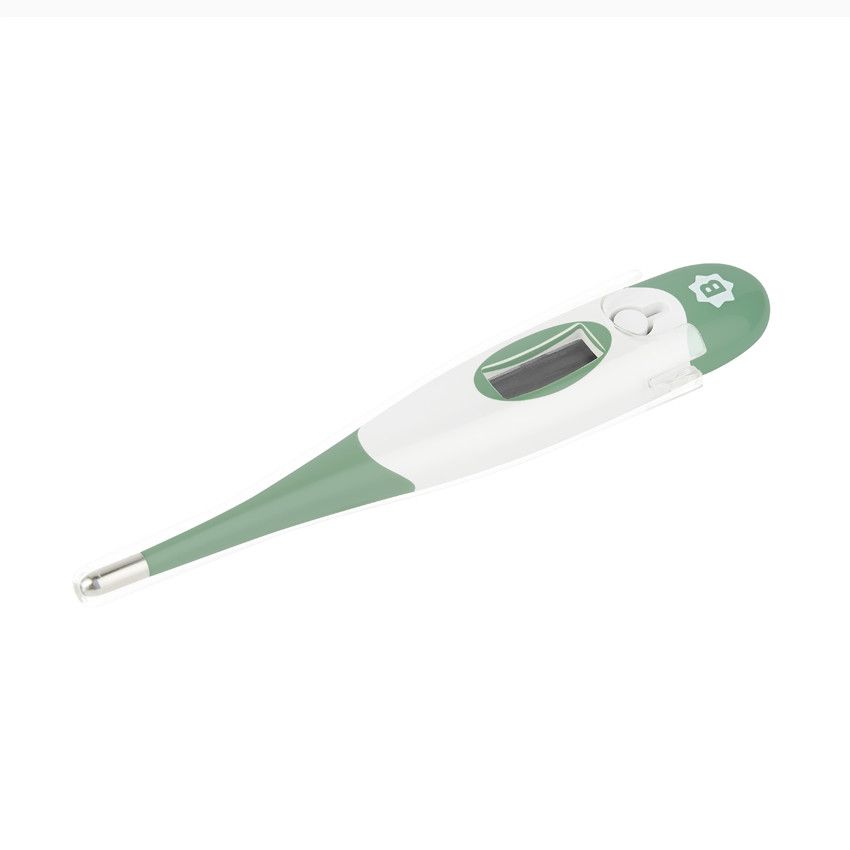 Thermomètre avec embout souple - Vert - Ecru