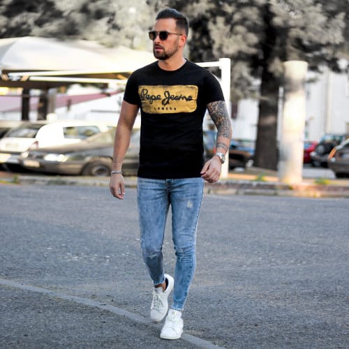 Jean Super Skinny Fit LB054-AH2 Bleu Wash