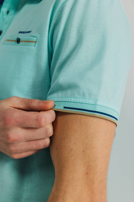 State of Art blauwe heren polo