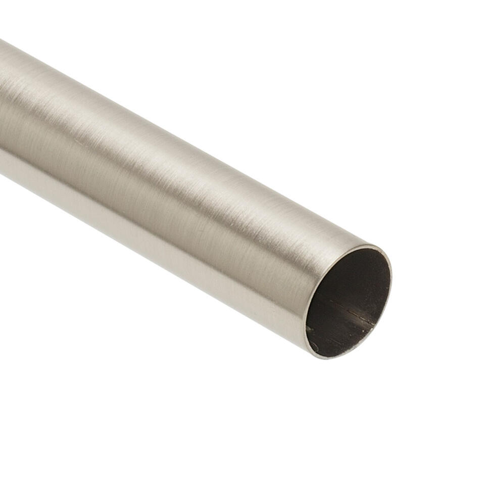 Roede 20 mm - zilverkleur - 240 cm