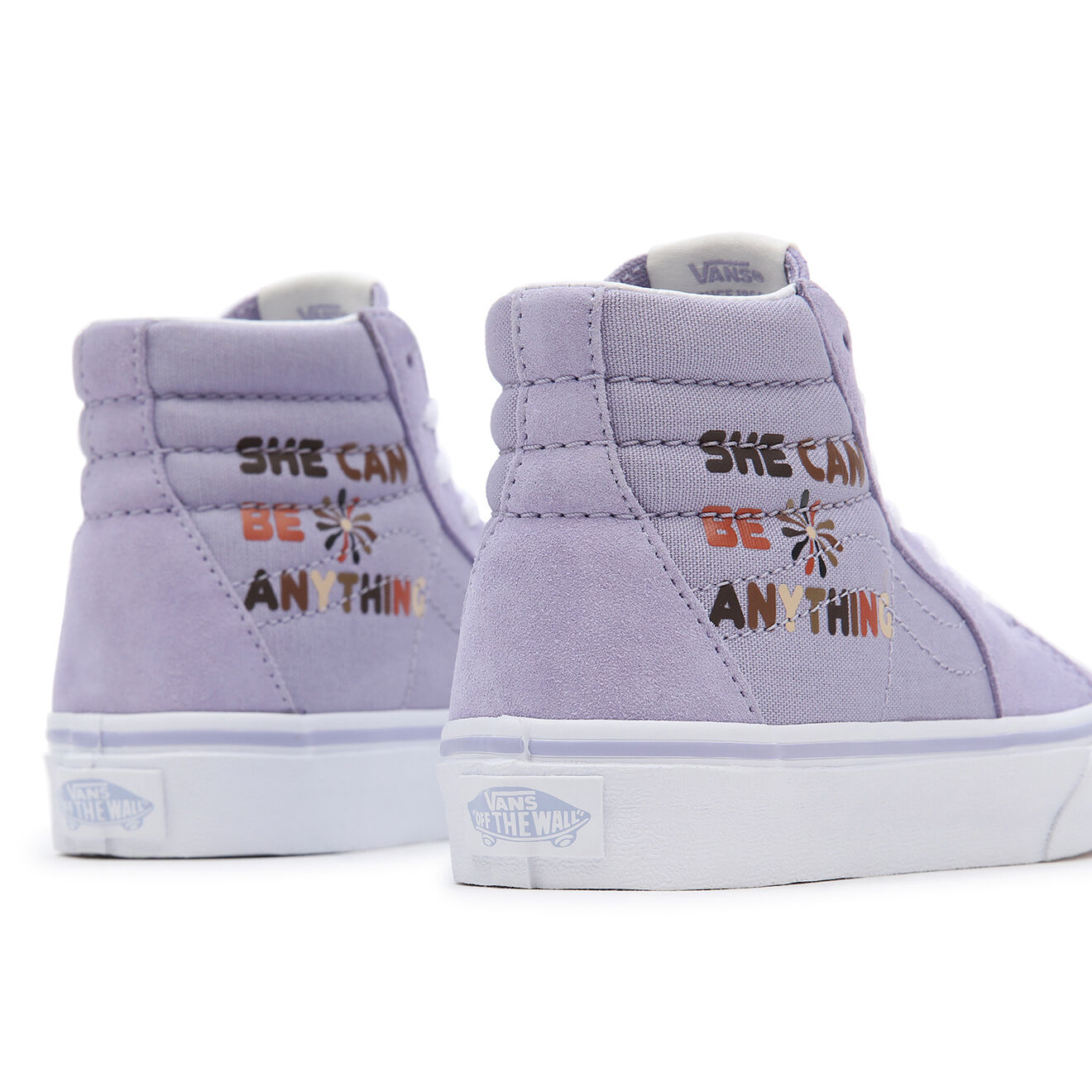 Vans Sneakers en Velours de Cuir & Textile UY SK8-Hi violettes