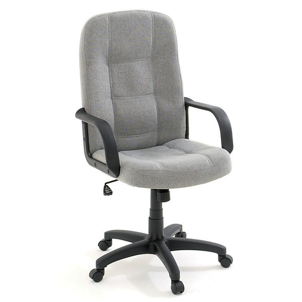 Fauteuil budget tissu gris