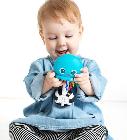 Baby Einstein Musikrangle - Ocean Glow Sensory Shaker - Blå/Hvid