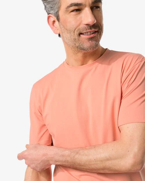 t-shirt homme avec stretch rose