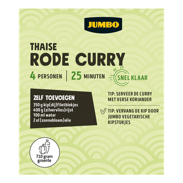 Jumbo Thaise Rode Curry Verspakket 4 Personen