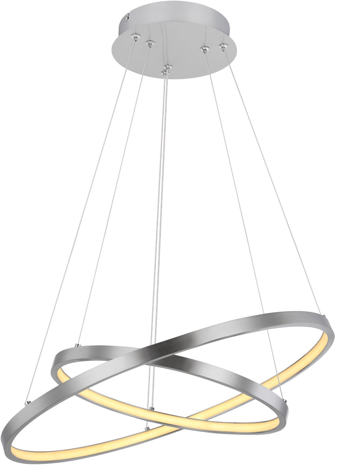 LED-Pendelleuchte - Nickel matt - dimmbar