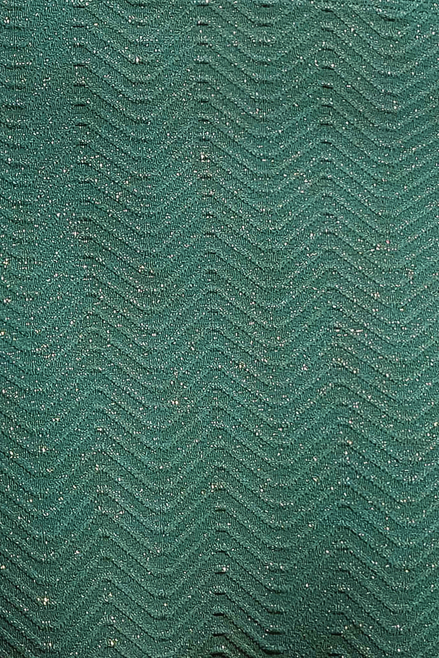 Maillot de bain une pièce à torse long et motifs ondulés vert