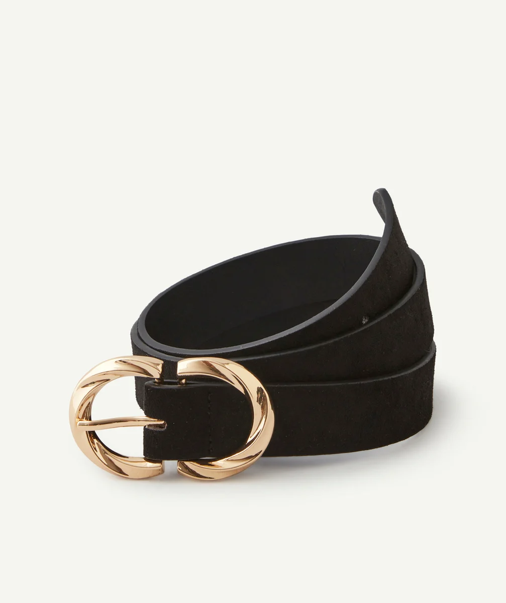 CEINTURE FILLE EN VELOURS RAS NOIR