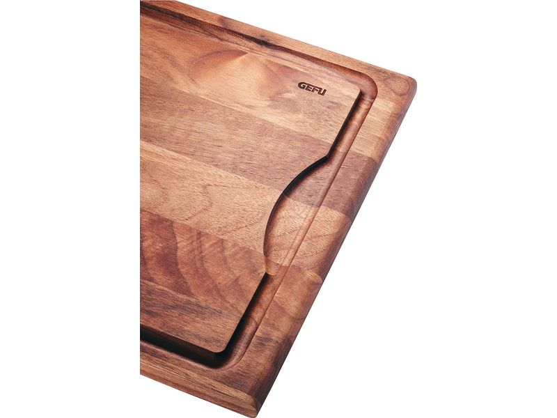 GEFU Schneidebrett Enno mittel 37 x 25 x 1.8 cm Schneidebrett aus Walnussholz mit Saftrille