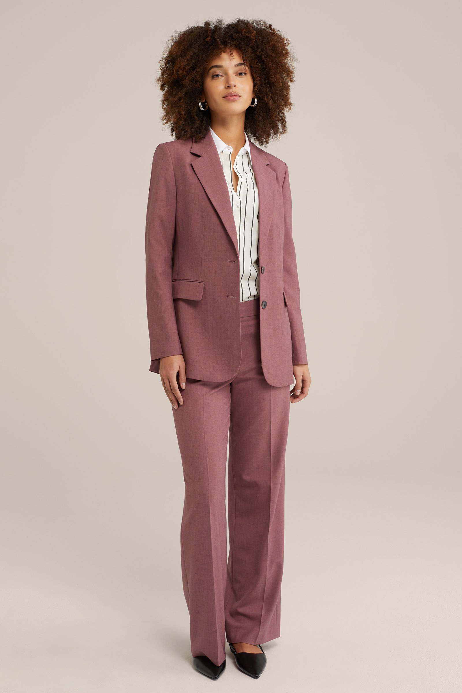 regular fit blazer WE Fashion Donkerrood