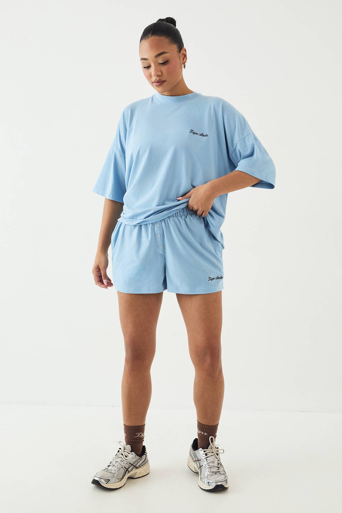 Ensemble Short Supersoft À Boutons Henley Lounge Dsgn Studio