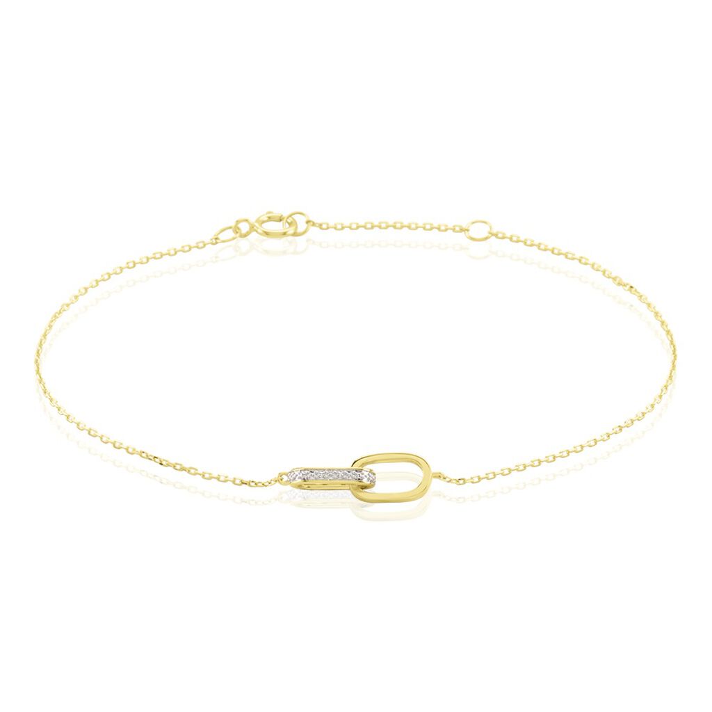 Bracelet Molana Or Jaune Diamant