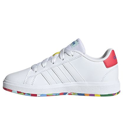 adidas Performance Sko -  GrønD COURT 2.0 K - Hvid/R?d