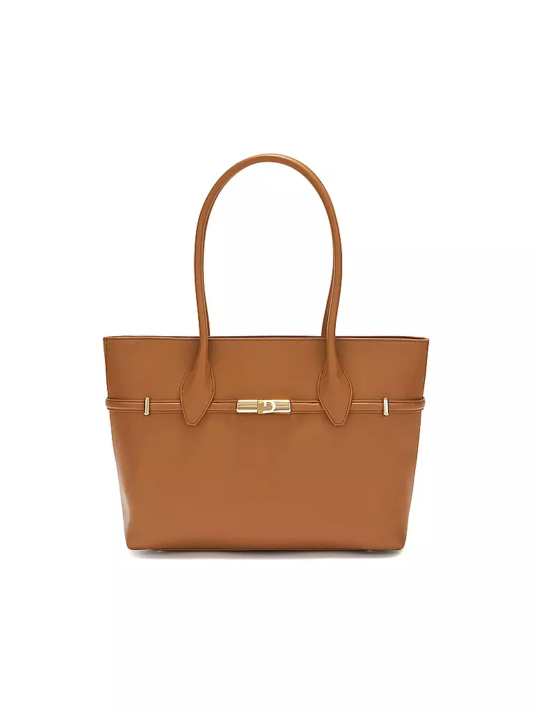 FURLA Ledertasche - Shopper GOCCIA Large camel