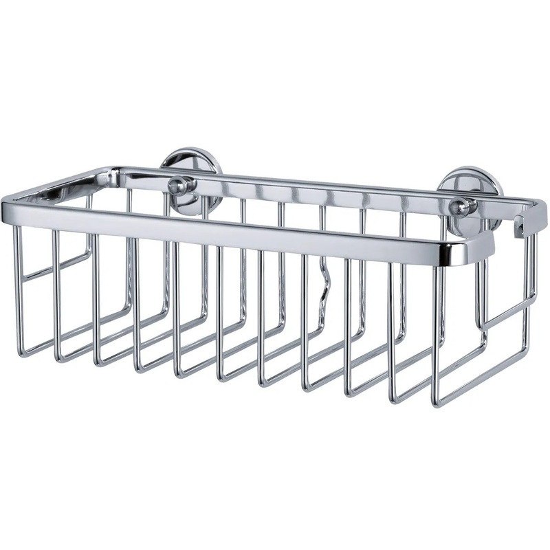 Tesa Duschkorb Aluxx, selbstklebend, chrome