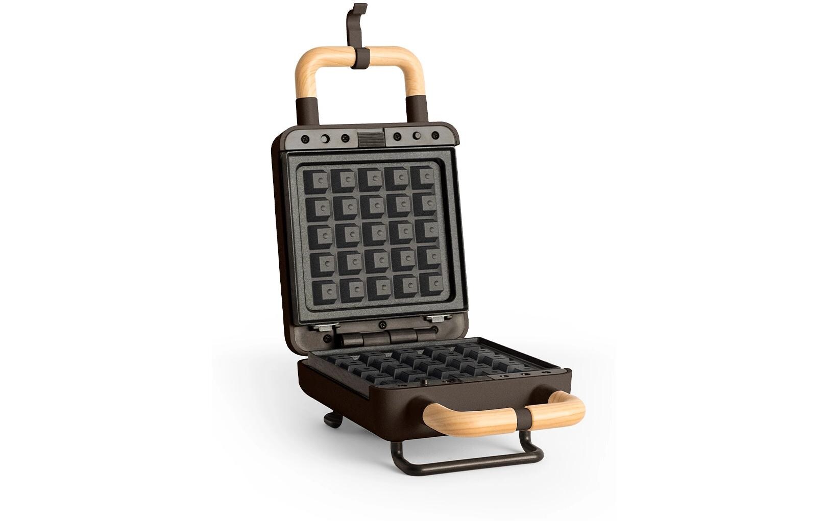 Waffeleisen Stone 2 in 1 Compact BraunWaffel- und Sandwichmaker mit austauschbaren Platten